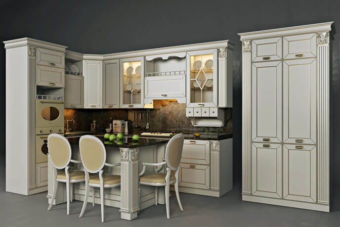 kitchen 3d rendering