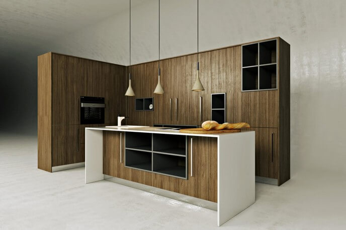 kitchen 3d rendering