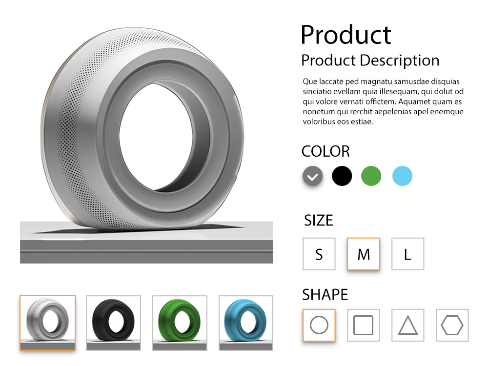 Product Colorways 3D Modeling for an Estore