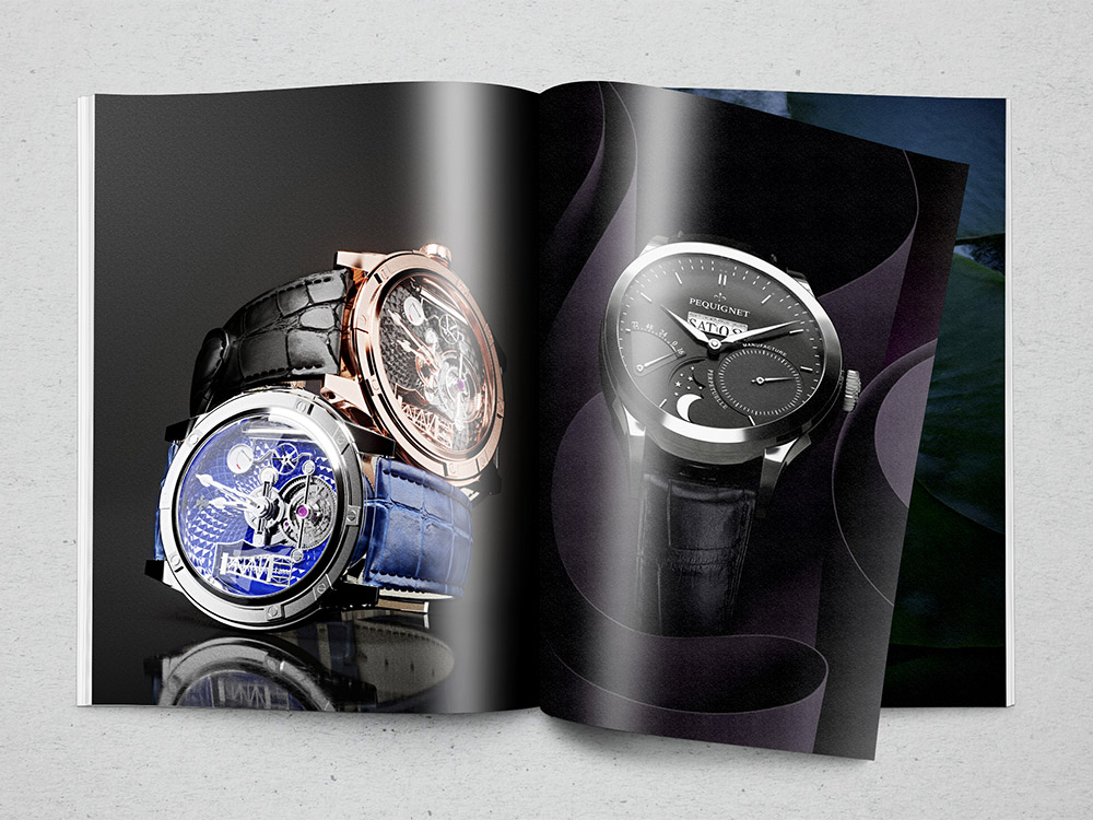 A Magazine Ad for Watches Created with 3D Modeling