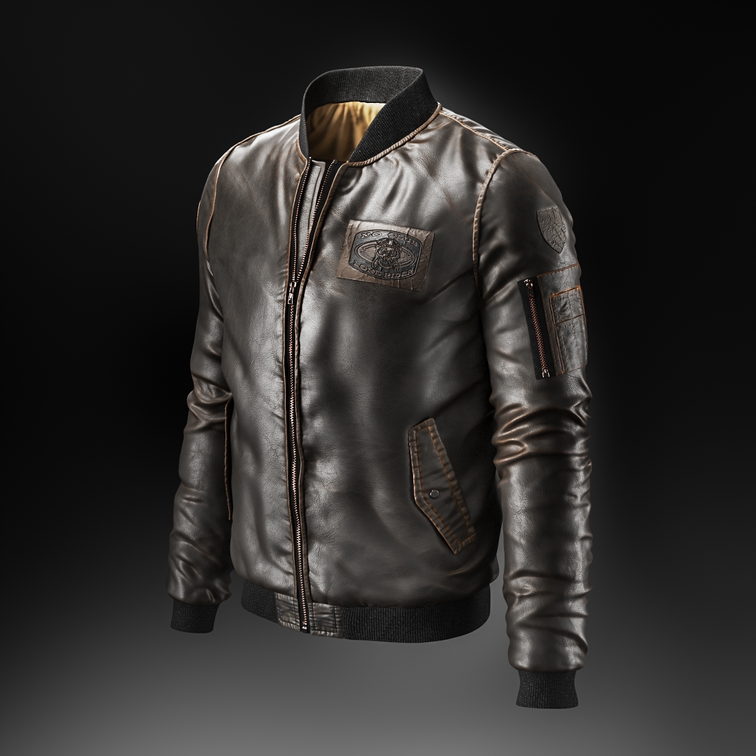 Product 3D Visualization for a Leather Jacket