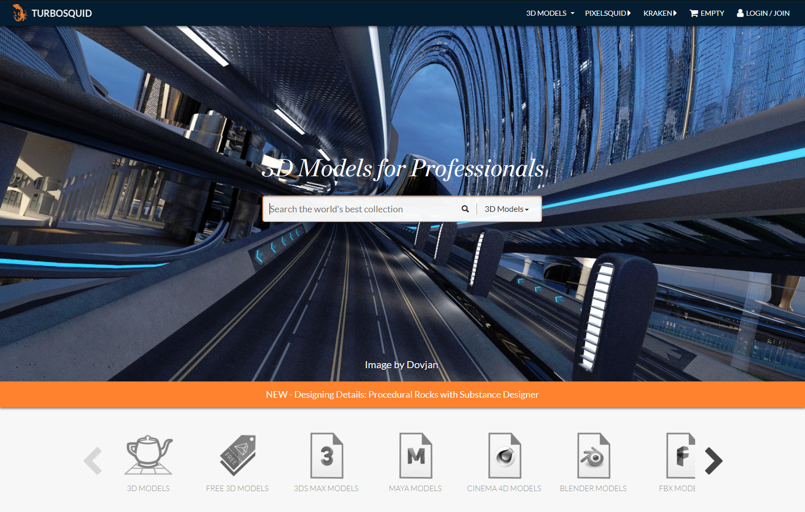 TurboSquid 3D Model Selling Website