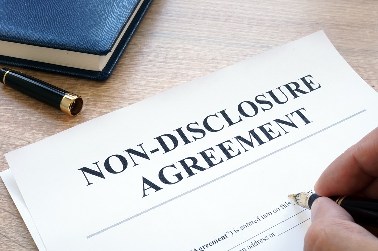 A Customer Signing a Non-disclosure Agreement with a CGI Company