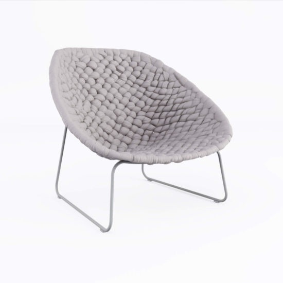 3D Visualization of a Comfy Chair on a White Background