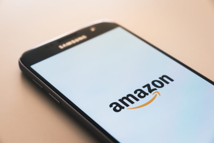 A Smartphone with Amazon Marketplace Opened