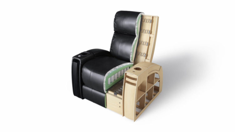 3D Visualization of an Armchair in Section