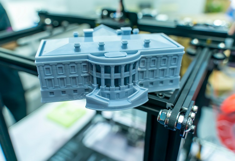 3D-Printed Scaled-Down Model of a Building