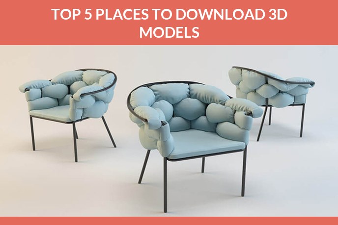 Photorealistic Chairs From 3D Model Selling Websites