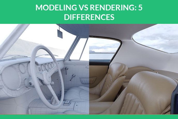 3D modeling and rendering: 3D visualization and modeling for car design