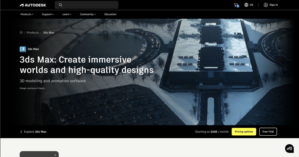 Autodesk 3ds Max Product Page