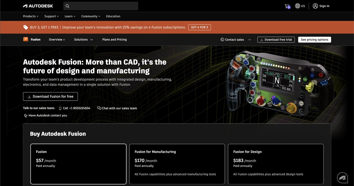 Autodesk Fusion Product Page