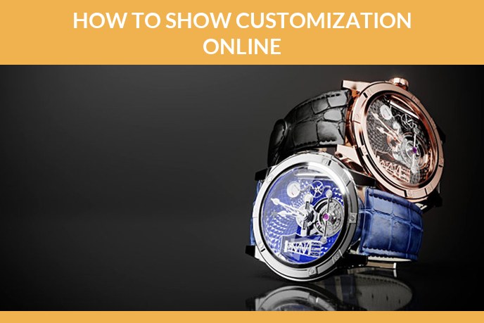 Product customization: 3D models of handwatches made by a CGI company