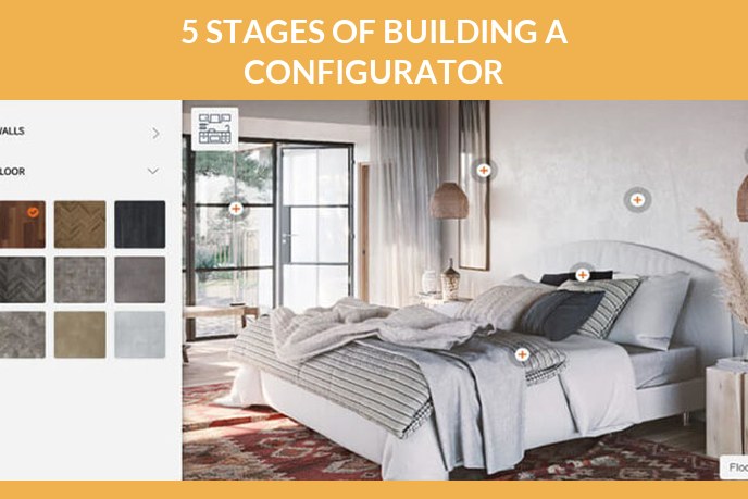 3D product visualizer: 3D customizable visualization of a bedroom