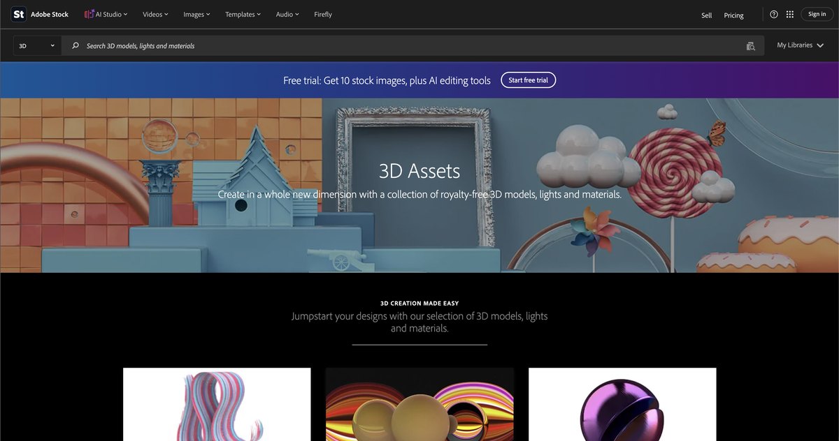 Royalty Free 3D Assets On Adobe Stock