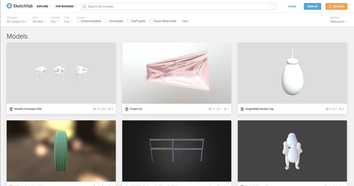 Sketchfab Viewer With Downloadable 3D Models