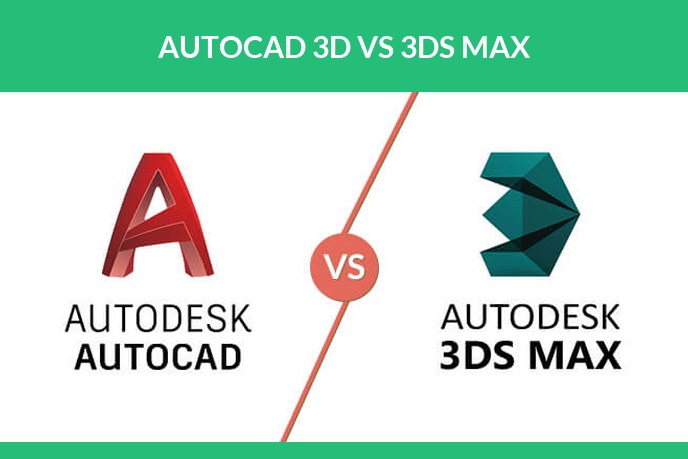 Product design 3D modelling: Autodesk AutoCAD and autodesk 3ds Max logos placed side by side